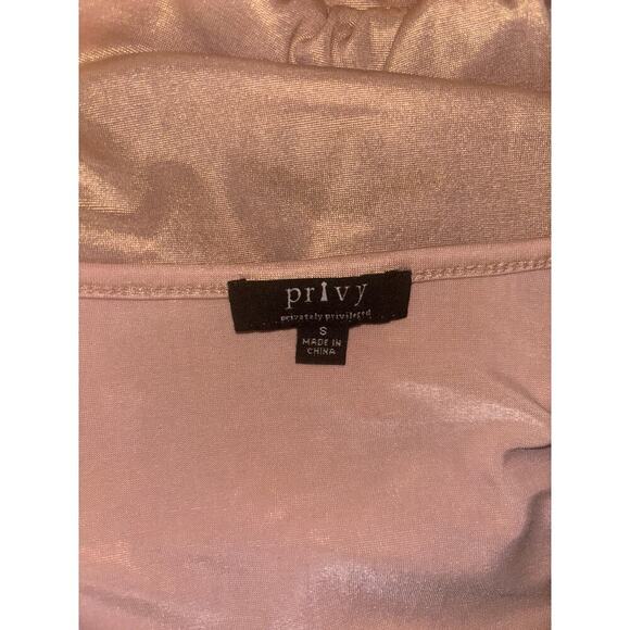 Privy Size S - Satin Silk Crop Top - Picture 5 of 6